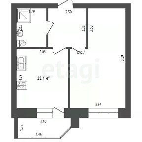 Продается 1-комн. квартира, 36,8 м²