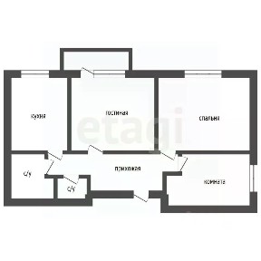 Продается 3-комн. квартира, 60,4 м²