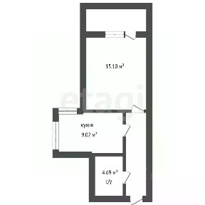 Продается 1-комн. квартира, 36,4 м²