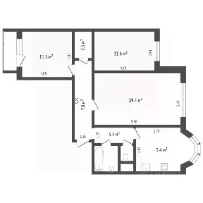 Продается 3-комн. квартира, 67,8 м²