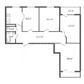 Продается 3-комн. квартира, 85 м²