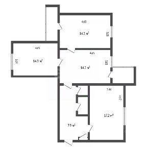 Продается 3-комн. квартира, 72,3 м²