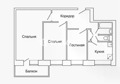 Продается 3-комн. квартира, 51,2 м²