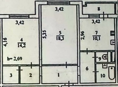 Продается 2-комн. квартира, 61,7 м²