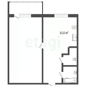 Продается 1-комн. квартира, 35,5 м²
