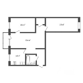 Продается 3-комн. квартира, 54,8 м²