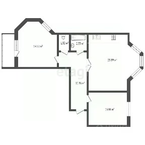 Продается 2-комн. квартира, 67,8 м²