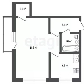 Продается 1-комн. квартира, 32 м²