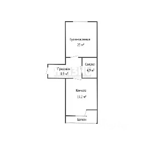 Продается 1-комн. квартира, 56 м²