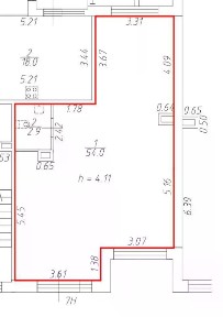 Сдается помещение свободного назначения, 56,9 м²