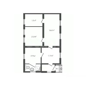 Продается 1-этажный дом, 65 м²