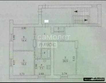 Продается 3-комн. квартира, 74,6 м²
