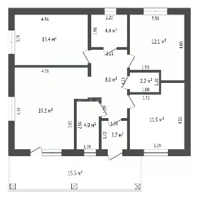 Продается 1-этажный дом, 98,6 м²