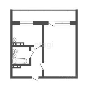 Продается 1-комн. квартира, 34,7 м²