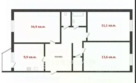 Продается 3-комн. квартира, 69,2 м²