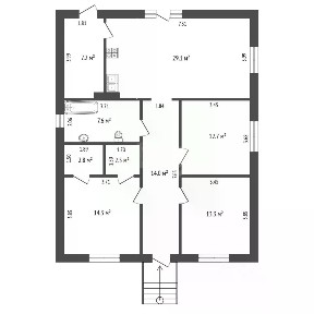 Продается 1-этажный дом, 130 м²