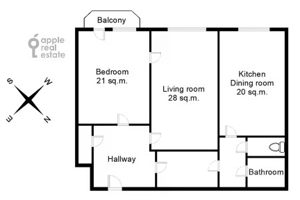 Продается 2-комн. квартира, 95 м²