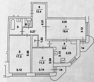 Продается 3-комн. квартира, 80,2 м²