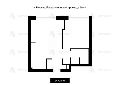 Продается 1-комн. квартира, 42 м²