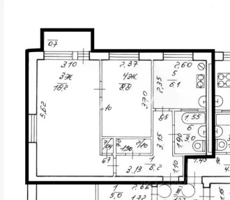 Продается 2-комн. квартира, 42,7 м²
