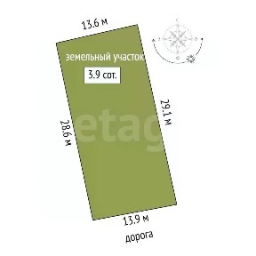 Продается 50% часть дома, 75 м²