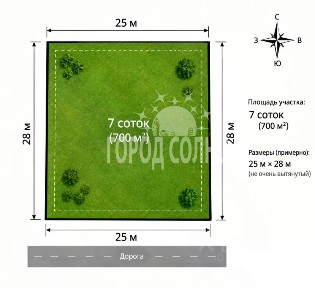 Продается участок, 7 сот.