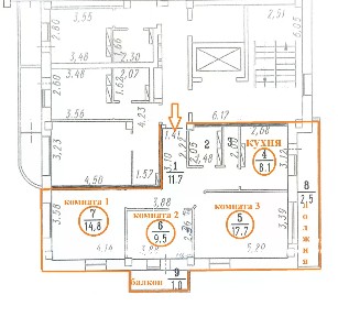 Продается 3-комн. квартира, 66,6 м²