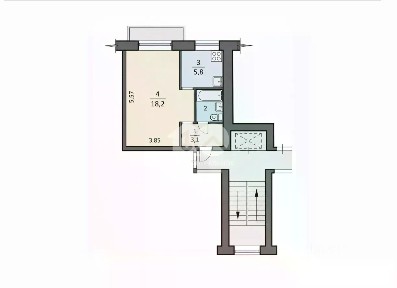 Продается 1-комн. квартира, 30,8 м²