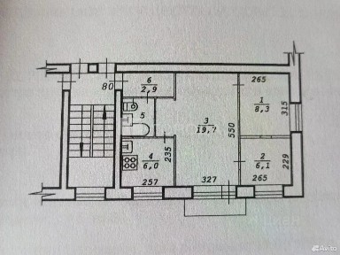 Продается 3-комн. квартира, 45,7 м²