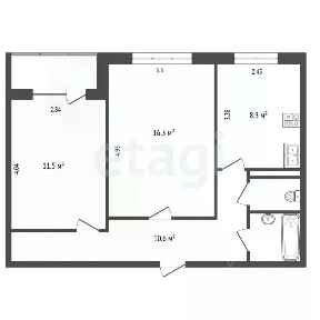 Продается 2-комн. квартира, 52,2 м²