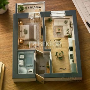 Продается 1-комн. квартира, 35,44 м²