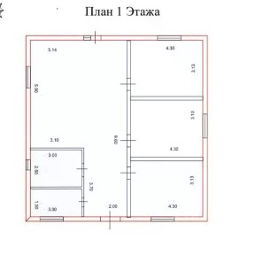 Продается 1-этажный дом, 90 м²