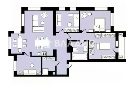 Продается 5-комн. квартира, 148 м²