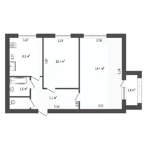 Продается 2-комн. квартира, 47,1 м²
