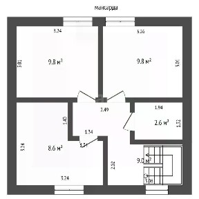 Сдается 2-этажный дом, 85,6 м²