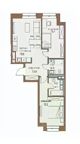 Сдается 2-комн. квартира, 70 м²