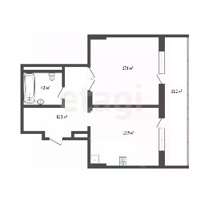 Продается 1-комн. квартира, 49,2 м²