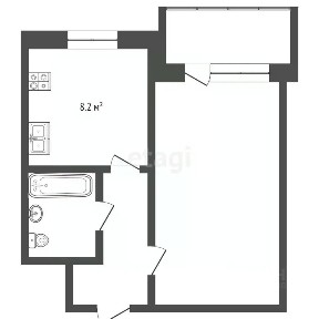Продается 1-комн. квартира, 35,7 м²