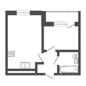 Продается 1-комн. квартира, 41,2 м²