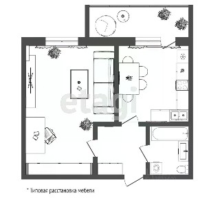 Продается 1-комн. квартира, 36,1 м²