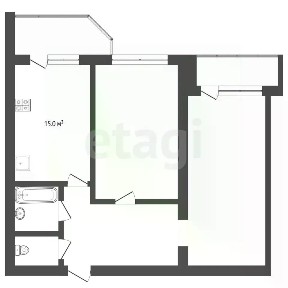 Продается 2-комн. квартира, 61,6 м²