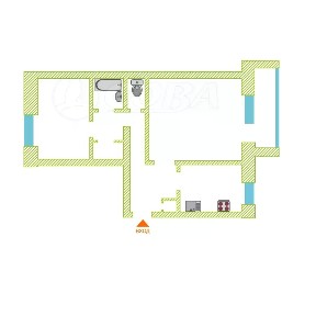 Продается 2-комн. квартира, 54 м²