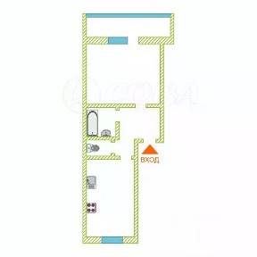 Продается 1-комн. квартира, 41 м²
