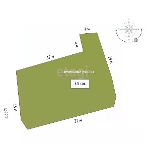 Продается 1-этажный дом, 44,6 м²