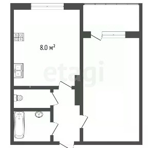 Продается 1-комн. квартира, 33,7 м²