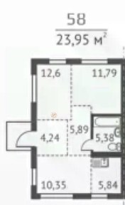 Продается 1-этажный таунхаус, 58 м²