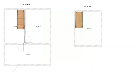 Продается 2-этажный дом, 48 м²