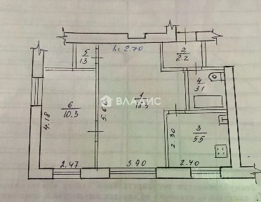 Продается 2-комн. квартира, 40,7 м²