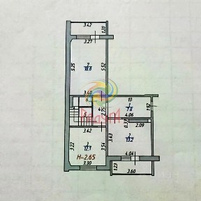 Продается 2-комн. квартира, 61 м²