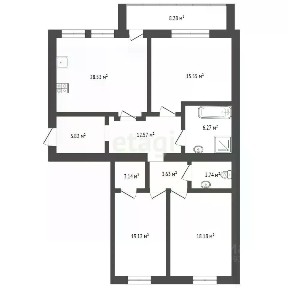 Продается 3-комн. квартира, 117,2 м²